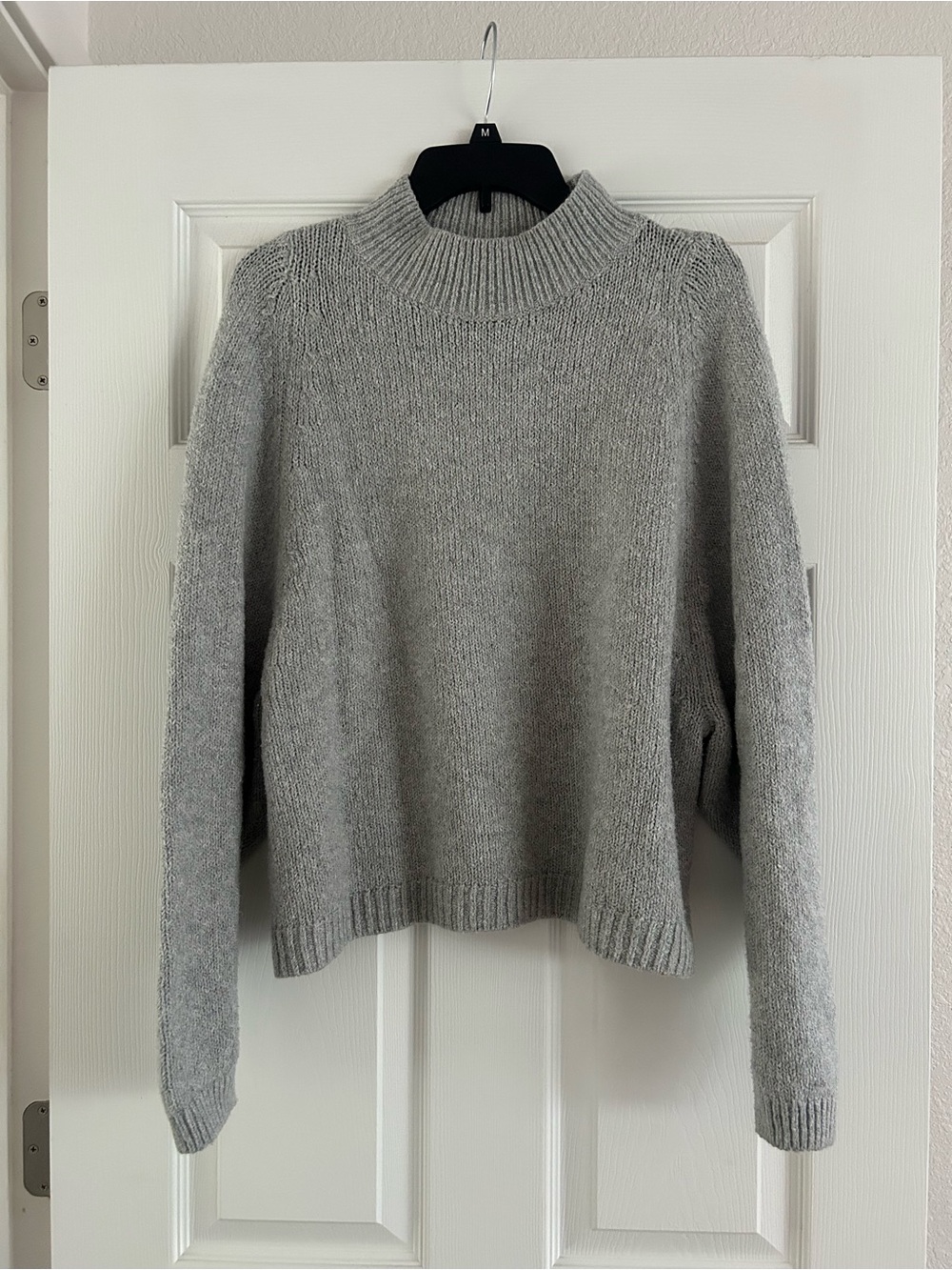Old Navy Light Gray Mock Neck Sweater